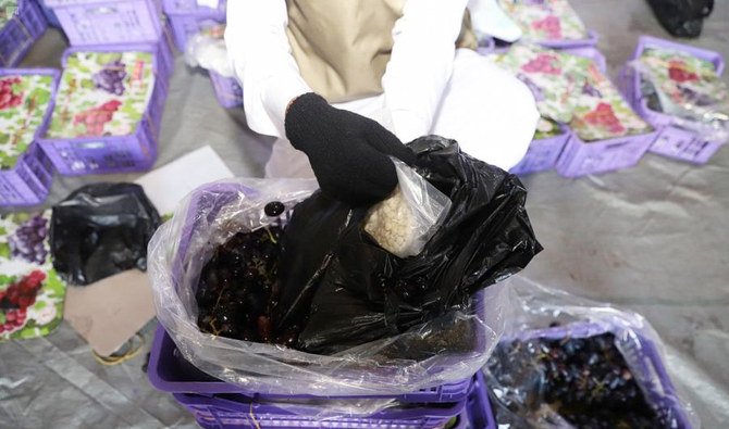 サウジ当局が大量の薬物密輸の企みを阻止した。（SPA）