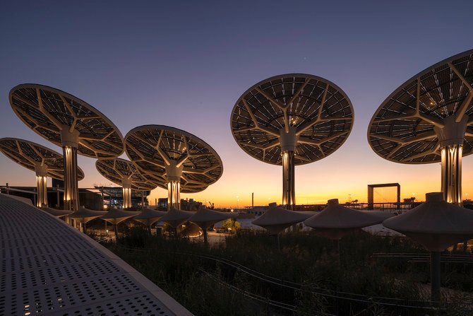 Expo 2020のサステナビリティパビリオン内部展示の概観（写真提供：Dany Eid / Expo 2020）