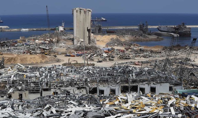 昨年8月のベイルートにおける壊滅的な爆発を引き起こした硝酸アンモニウムを輸送していたロンドンの企業が、シリアのバシャール・アサド大統領とつながっている3人の人物と関連付けられた。(AP/ファイル写真)