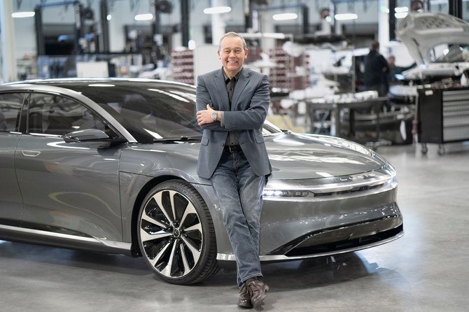サウジアラビアのパブリック・インベストメント・ファンドが一部出資するカリフォルニアの電気自動車(EV)メーカー、ルシード・モータースのCEO、ピーター・ローリンソン氏。(提供写真)