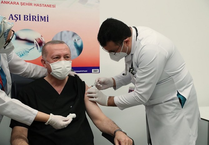トルコの 100 万を超える公衆衛生従事者が、接種を受ける第一陣だ。( フランス通信社、記録 )