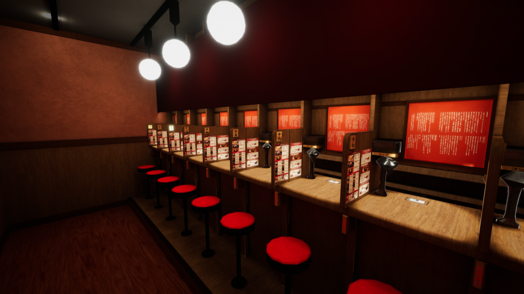 このバーチャルリアリティゲームは飲食店で働く充実した体験も提供する。(トリコル)