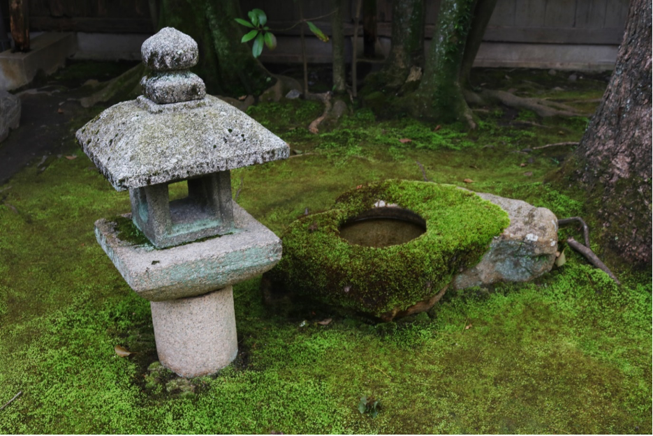 京都府北部に佇む大徳寺の庭園では、自然と人の手によって造られた物の調和が見られる。(Supplied)