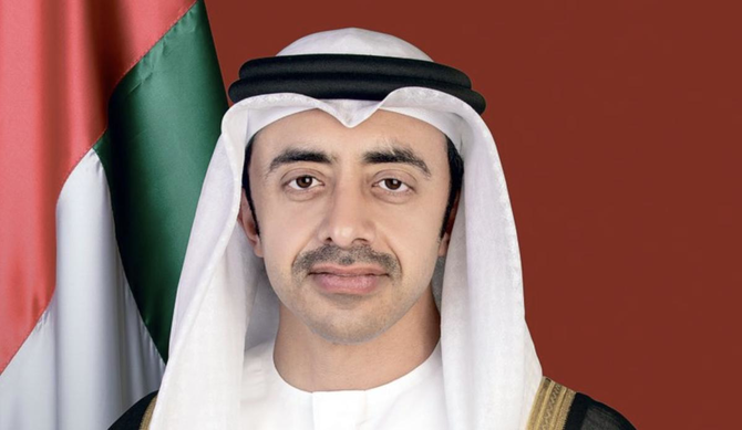 UAEの外相が、地域の緊張緩和のため、UAEはバイデン政権と緊密に連携することを確約した。(ファイル/WAM)