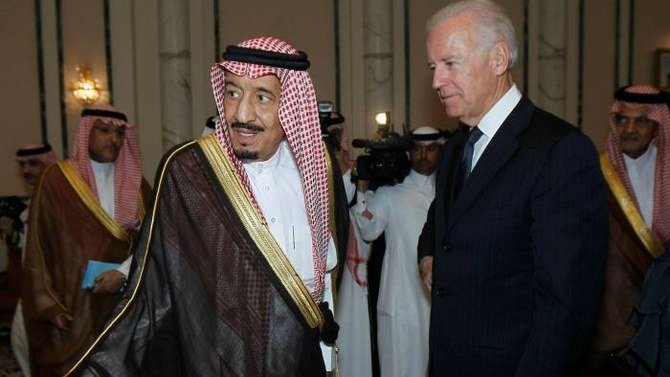 サルマン国王とアメリカのジョー・バイデン大統領は電話会談で、パートナーシップの強化について話し合った。(資料/ロイター通信)