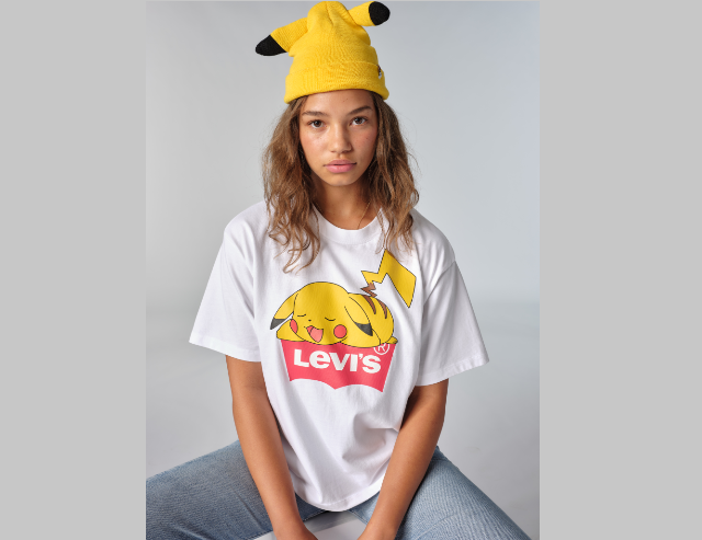 最新コレクションにはビーニー帽などの帽子類やTシャツも含まれており、ポケモンファンが喜びそうなアイテムが幅広く用意されている。(リーバイス)