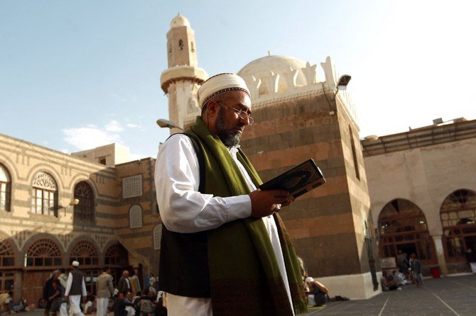 イエメン政府は、サナアの歴史的モスクを破壊したフーシを非難している。(提供/AFP)