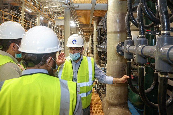 Saline Water Conversion Corporationは、エネルギー消費量が最も少ない淡水化プラントとしてギネスブックに掲載された。(Twitter / @ swcc_ksa)