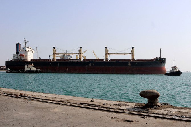 写真は、首都サナアの西方約230キロにあるイエメンの紅海沿岸都市ホデイダの港の様子。(File/AFP)