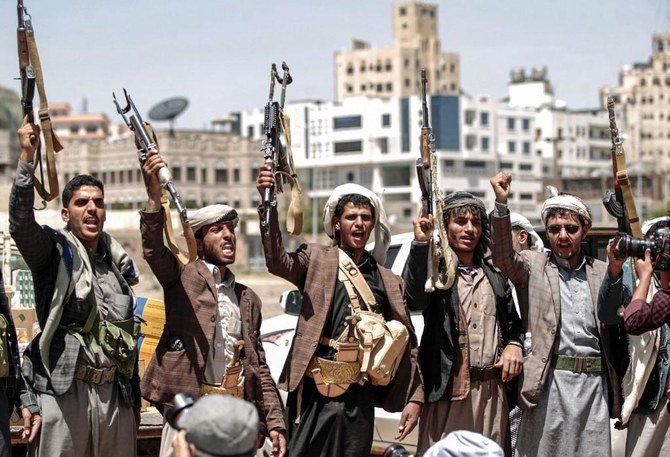 イエメンのフーシ派民兵組織は、今月初めに移民の収容施設を襲った火災の原因について沈黙を破った。（ファイル/AFP）
