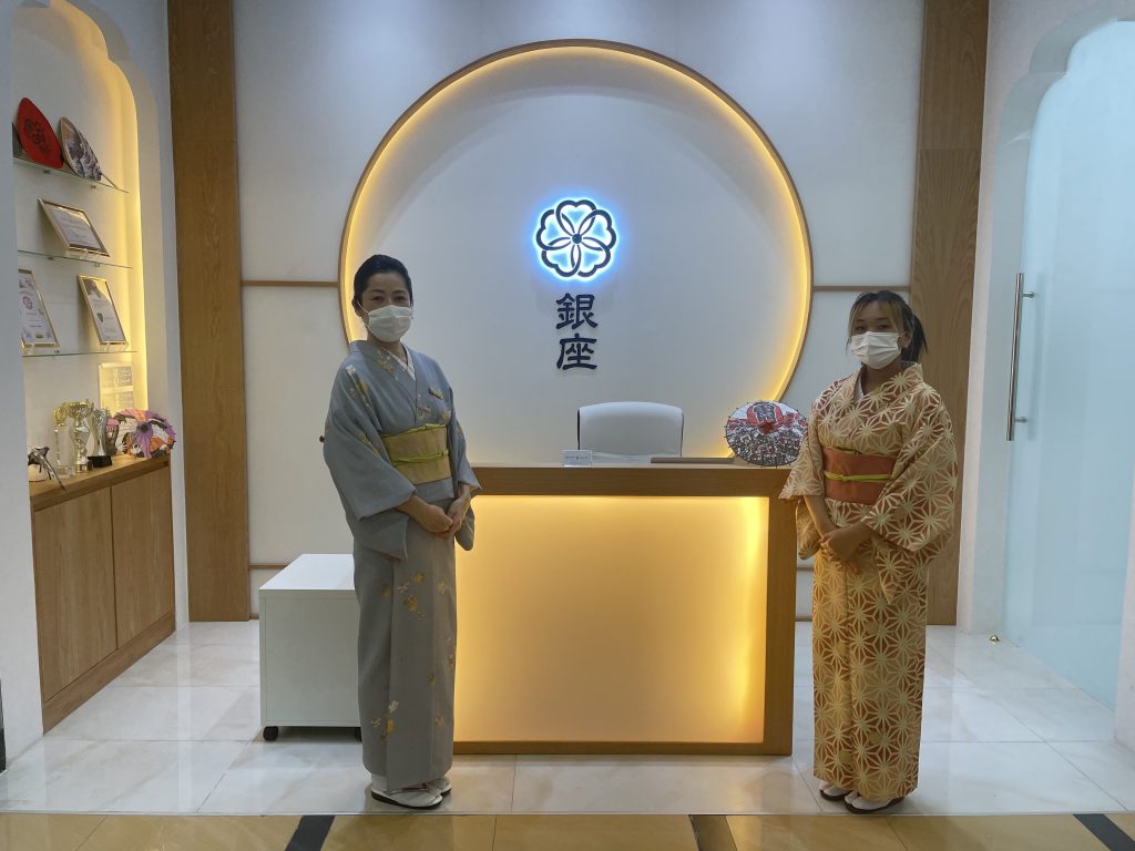 Ginza Beautyは、日本とアラブの美しさの基準を融合させている。 （写真：ANJ）