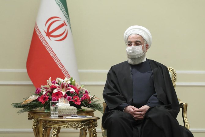 イランのハッサン・ローハニ大統領は、歴史的な核合意に調印した欧州の参加国は合意における責務を履行しなかったと批判した。(AP通信経由、イラン大統領府)