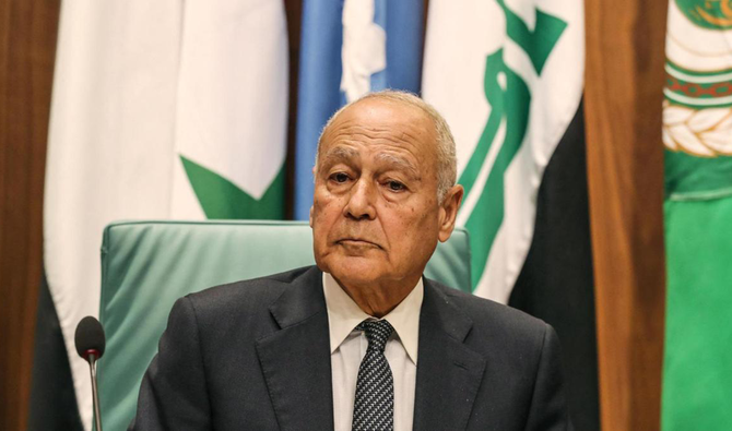 アラブ連盟のアハマド・アブル・ゲイト事務局長。（AFP通信）