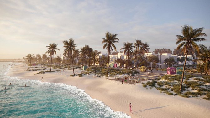 このホテル建設計画は、サウジアラビアの西海岸近くの島々や砂漠、山間地域を対象とした新しい富裕層向けの観光開発の一部である。(提供)