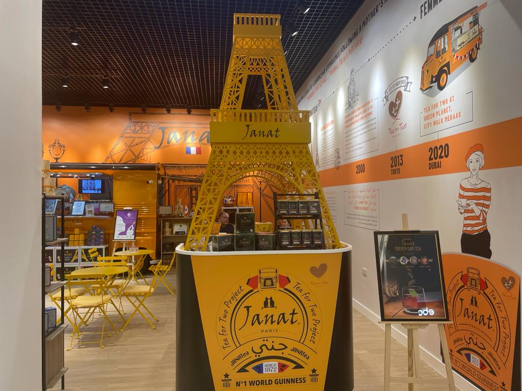 ジャンナッツ パリは、日本の500店以上のスーパーマーケットに製品を提供し、ドバイでは6軒の移動販売店を展開している。 (ANJ写真)