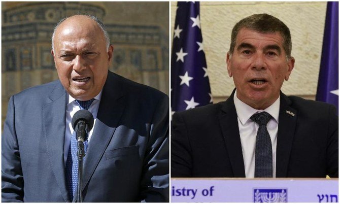 エジプトのサーメハ・シュクリ外相は日曜日にイスラエルのガビ・アシュケナージ外相と会談する予定。(ファイル/AFP)