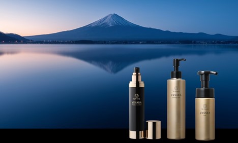富士山を背景にした商品画像
