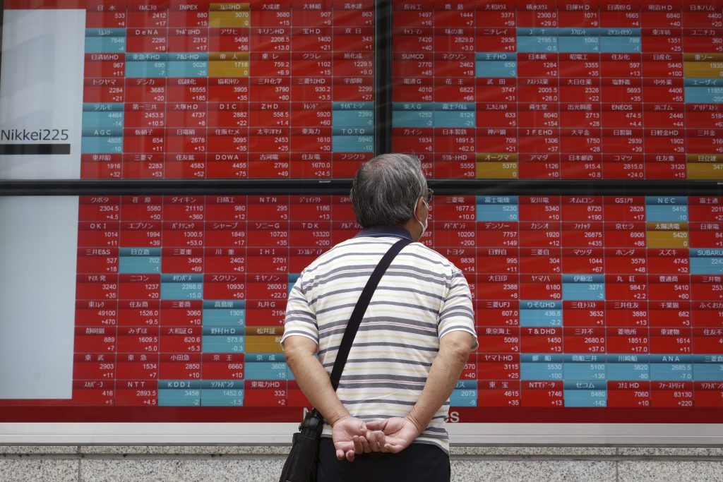 日経平均株価は0.66%上昇して29,066円18銭で取引を終え、より広範な東証株価指数は0.80%上昇して1,962.65となった。(AFP)