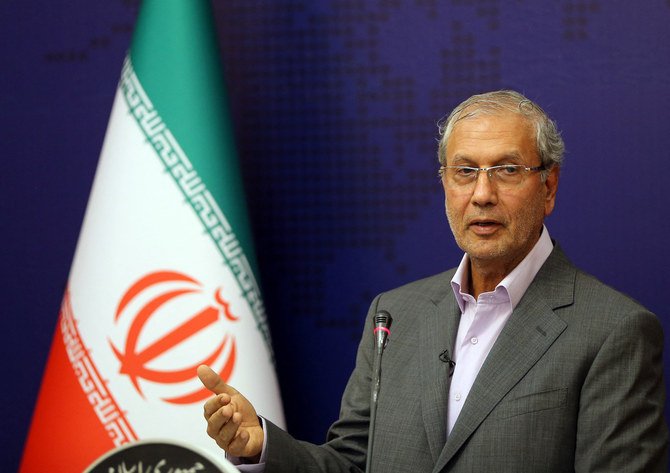 イラン政府のアリ・ラビエイ報道官。(ファイル/AFP)