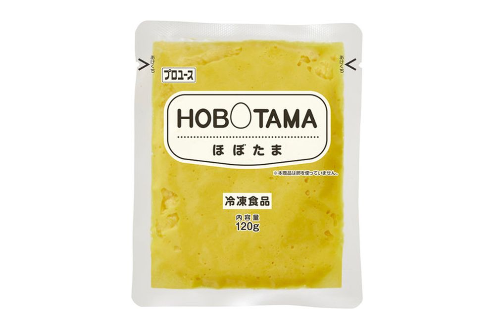 大豆を使用して作られたこの商品は卵の代替品を求めているビーガン(完全菜食主義者)などの消費者ニーズに応えることができる。6月30日から発売予定。(Kewpie)
