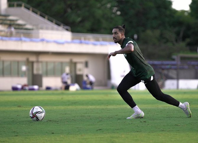 アル・ヒラルのサレム・アル・ドサリ選手は、サウジアラビアU-23チームのオーバーエイジ3枠の1人だ。(サウジアラビア五輪委員会)