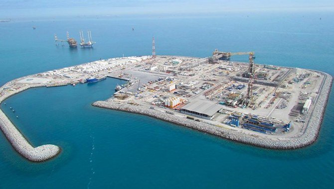 ADNOCは、生産増加に向けて人工島に多額の投資を行っている。 (提供写真)