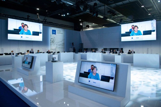 トリエステで開催された#G20研究担当大臣会合の作業会合の様子。(ツイッター写真)