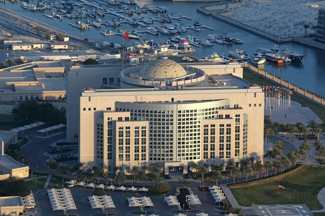 UAE首都アブダビにある同国外務・国際協力省の本部を写した資料写真。（シャッターストック）