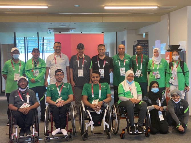 東京2020パラリンピック競技大会のサウジアラビア代表団に含まれる、陸上競技、卓球、馬術に参加する7名の選手達。（サウジアラビアNPC）