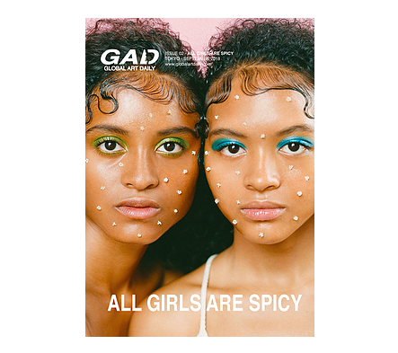 「All Girls Are Spicy」 と題されたGAD誌2号のフロントページ。（スクリーンショット/GAD） GAD誌創刊号のフロントページ「Street Futures」。（スクリーンショット/GAD）
