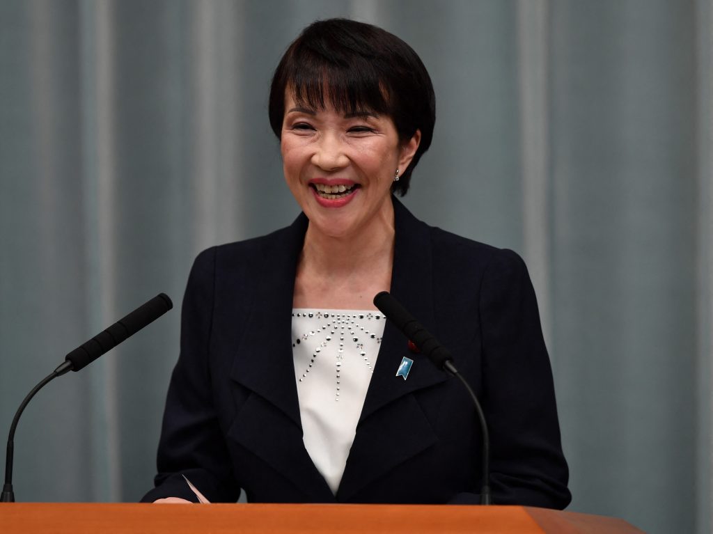 高市早苗元総務相は、水曜日に自民党総裁選への出馬を表明する。(AFP)