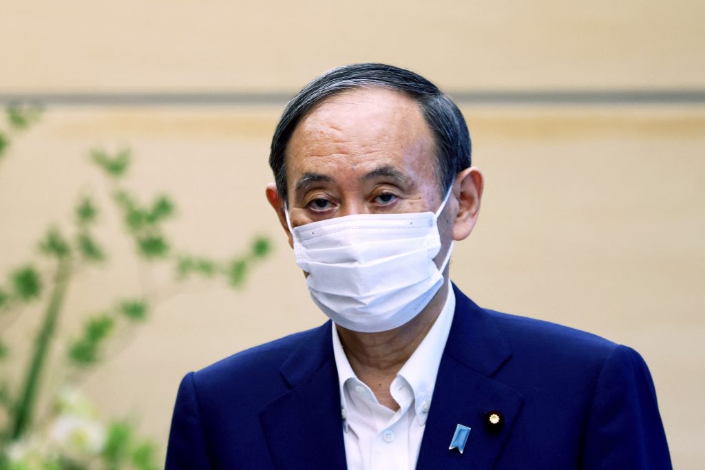 菅氏は、9月29日に予定されている自民党総裁選への不出馬を既に表明しており、これにより、今後次期首相となる新たな自民党総裁が誕生する道が開かれた。(AFP)