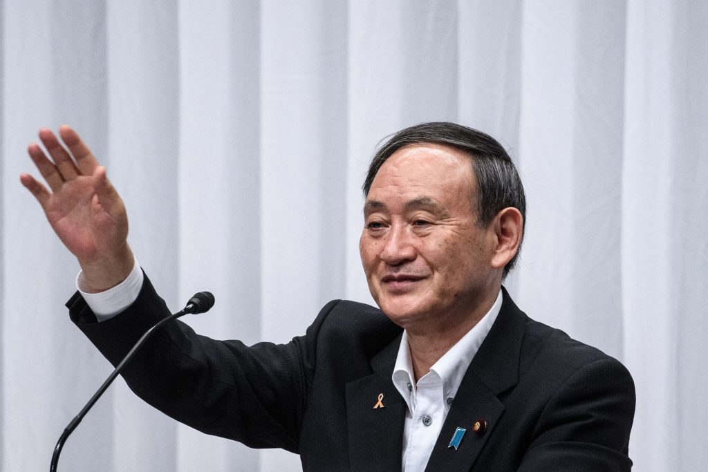  2021年9月3日、日本の菅義偉首相は総裁選に出馬しない意向を表明した。（資料写真/AFP通信）