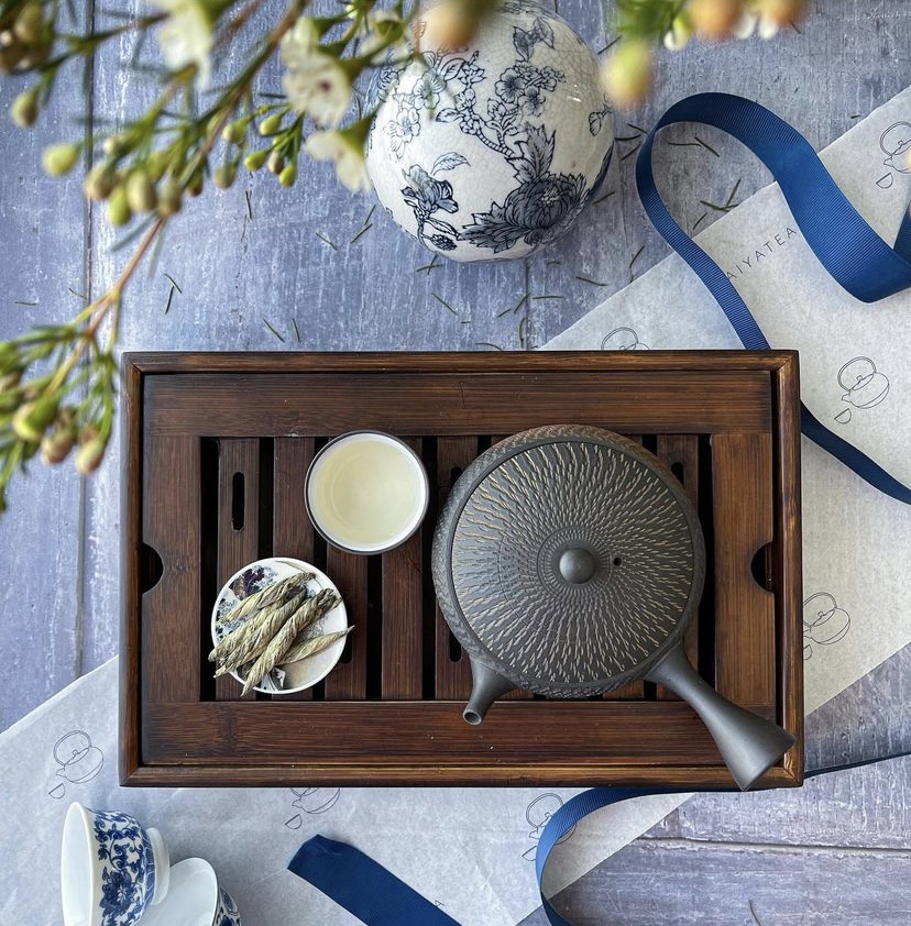 HAIYATEAでは、日本から取り寄せた抹茶、煎茶、玉露、ほうじ茶、玄米茶などの茶葉を販売している。(Instagram/ Pass Me the Dimsum)