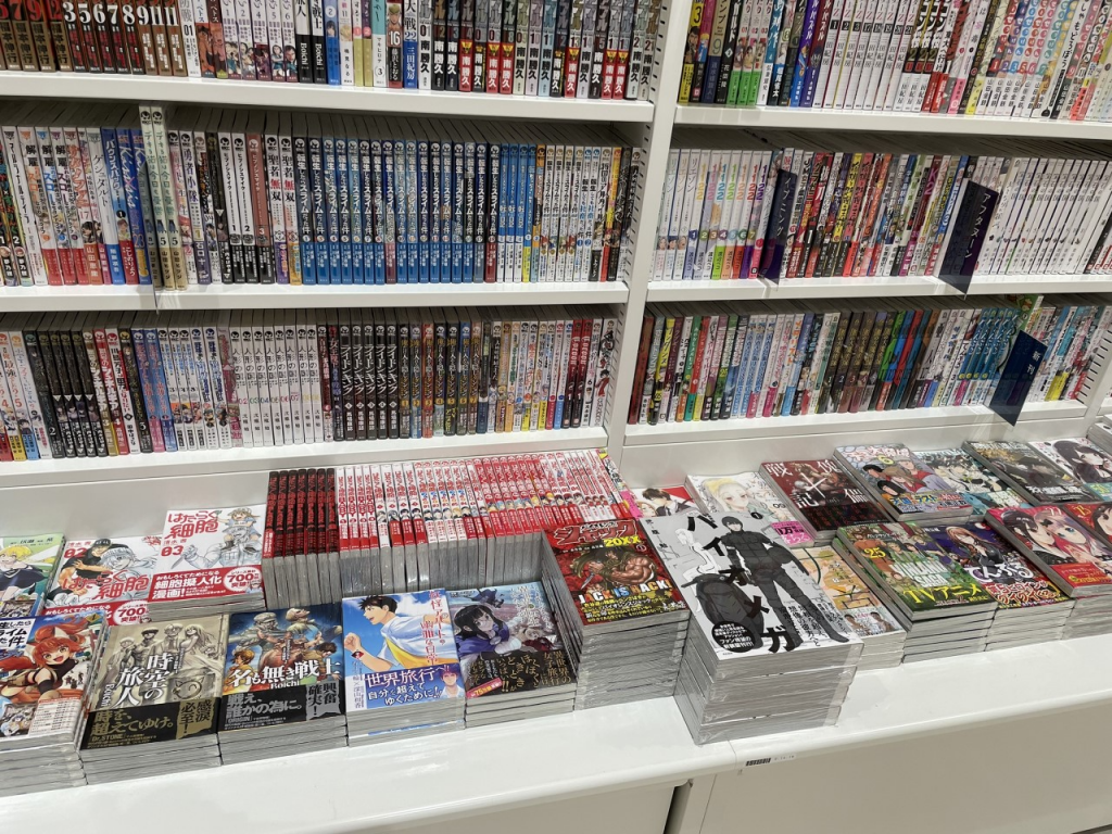 永井氏の作品が陳列されている東京の書店 (ANJP)