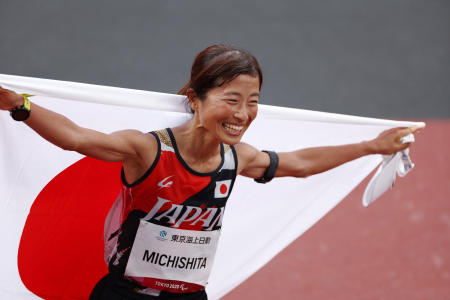日本の美里道道は金メダルを獲得し、パラリンピックの新記録を樹立しました。(ロイター)