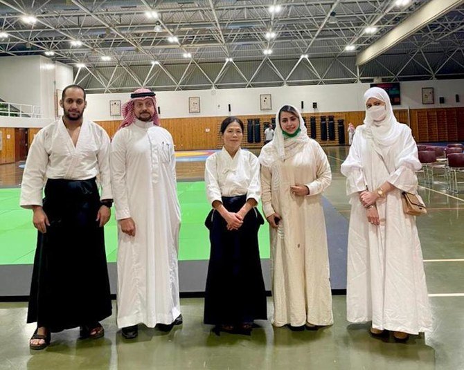 サウジアラビアを訪問した国際合気道連盟の石川聡美博士。（サウジアラビア合気道協会）