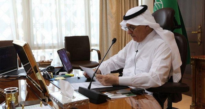 サウジアラビア王国アブドゥルラフマン・アル・ファドリ環境・水資源・農業大臣。（SPA）
