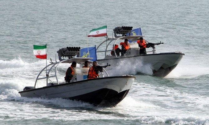 イランのメフル通信社によると、事件にはイラン革命防衛隊の高速艇と米国の船舶が関係している。（AFP資料写真）。
