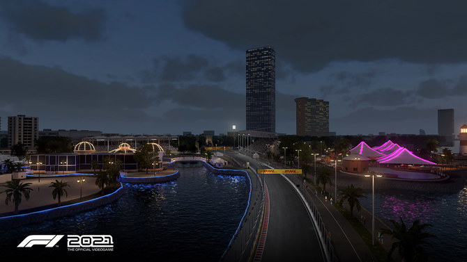 「F1 2021」のビデオゲームを制作したコードマスターズ社とエレクトロニック・アーツ社が、月曜日にビデオを公開したことで、ジェッダ・コーニッシュのサーキットをどうしても一目見たいと思っていたファンには嬉しいニュースとなった。(提供)