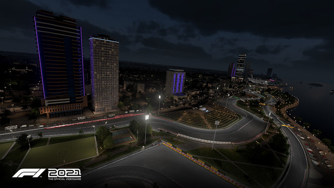 「F1 2021」のビデオゲームを制作したコードマスターズ社とエレクトロニック・アーツ社が、月曜日にビデオを公開したことで、ジェッダ・コーニッシュのサーキットをどうしても一目見たいと思っていたファンには嬉しいニュースとなった。(提供)