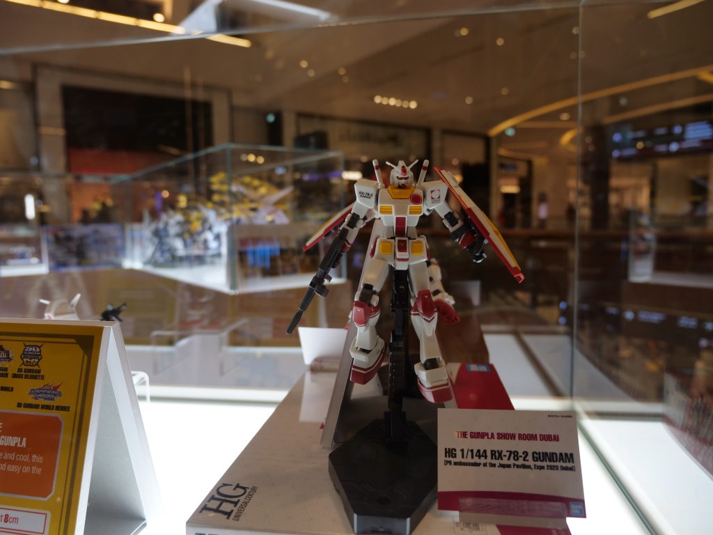 株式会社BANDAI SPIRITSは、UAEのドバイ・モールで「The Gunpla Showroom Dubai」の展示を開始した。（ANJP Photo）