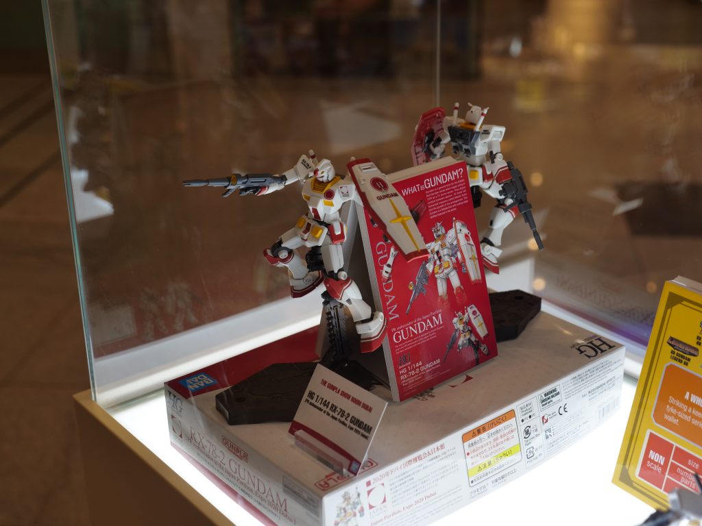 株式会社BANDAI SPIRITSは、UAEのドバイ・モールで「The Gunpla Showroom Dubai」の展示を開始した。（ANJP Photo）