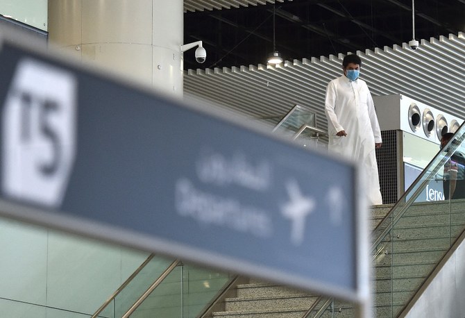 駐在員はサウジアラビアに到着する14日前以内に記載された国のいずれかに滞在していた場合、入国を拒否される。（File/AFP）