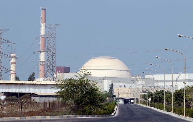 イラン南部のブーシェフル原子力発電所。(ファイル/AFP)