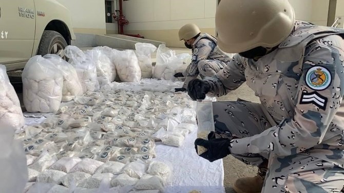 サウジアラビアで大量の薬物を国内に持ち込もうとした数件の企みを当局が阻止した。（SPA）