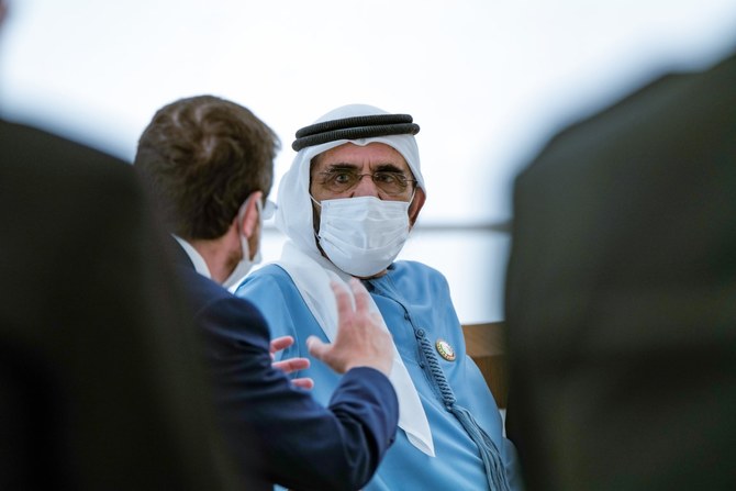 ドバイの首長でもあるシェイク・ムハンマド・ビン・ラーシドUAE副大統領がイスラエル大統領と面会。(WAM)