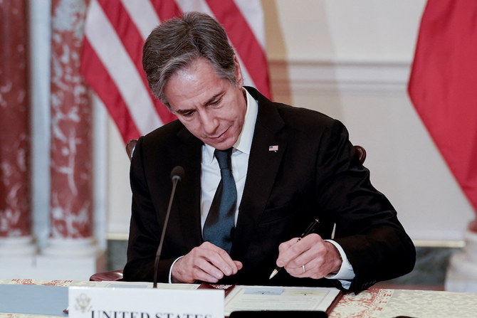 アントニー・ブリンケン米国務長官は、イランの核の民間利用に関する複数の制裁免除に署名した。（ロイター／写真）