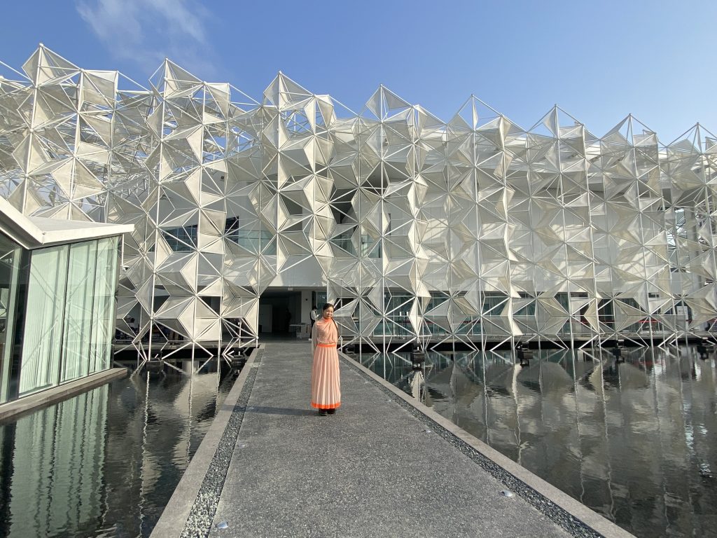 ドバイ国際博覧会の日本館を設計した建築家、永山祐子氏。(ANJP)