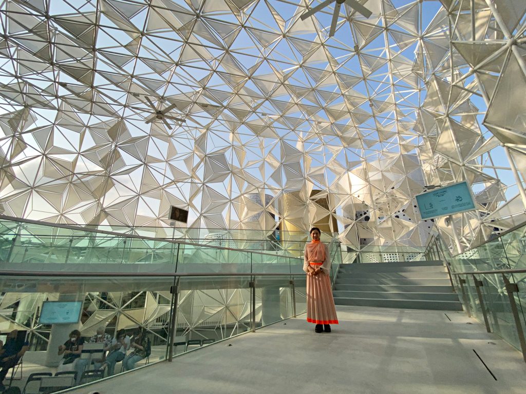 ドバイ国際博覧会の日本館を設計した建築家、永山祐子氏。(ANJP)